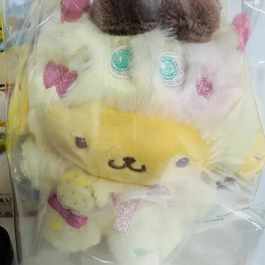 [BUNJANG] Sanrio Pompompurin Colorful Pop Monster Series Mascot Plush Doll / 산리오 폼폼푸린 컬러풀 팝 몬스터 시리즈 마스코트 인형