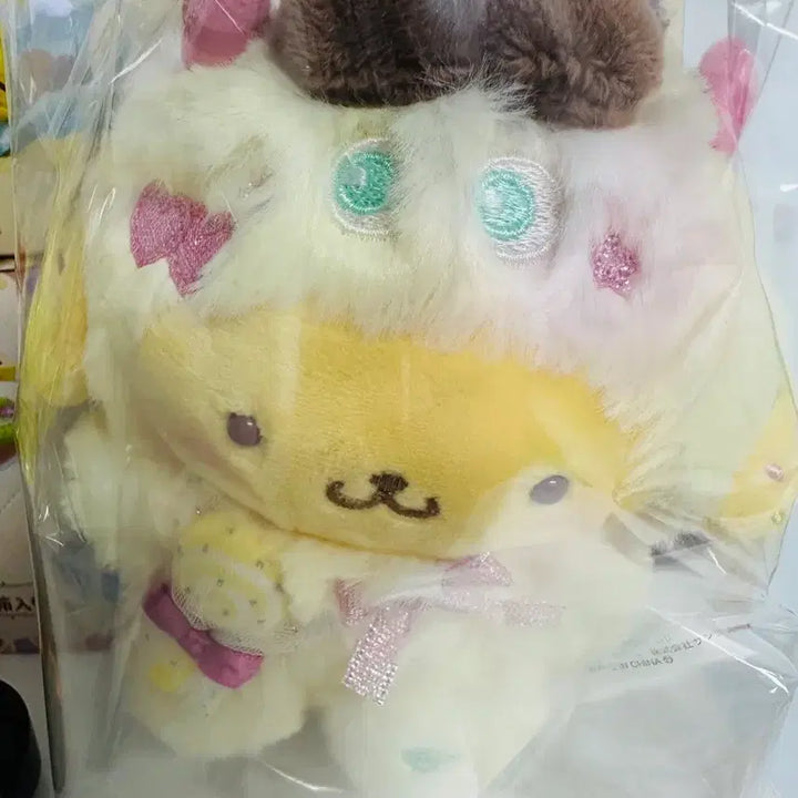 [BUNJANG] Sanrio Pompompurin Colorful Pop Monster Series Mascot Plush Doll / 산리오 폼폼푸린 컬러풀 팝 몬스터 시리즈 마스코트 인형