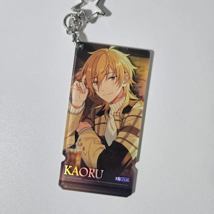 [BUNJANG] Ensemble Stars Kaoru Stamp Keyring / 앙스타 카오루 스탬프 키링