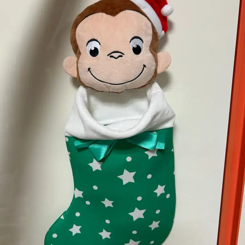 [BUNJANG] Curious George Christmas Socks / 큐리어스 조지 크리스마스 양말