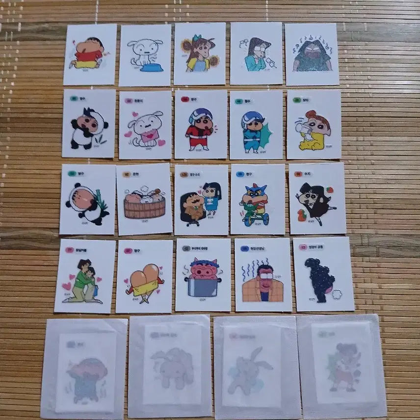 [BUNJANG] Shin-chan White Dog Sticker Pack (1 Piece Select) / 짱구띠부씰 흰둥이띠부씰 1개 선택