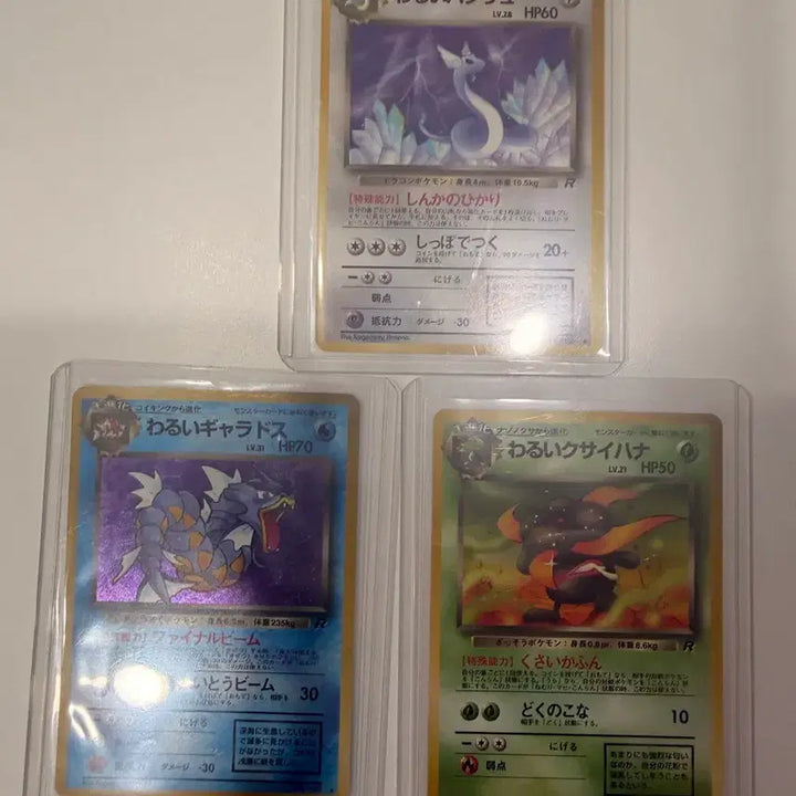 [BUNJANG] Pokemon Card Vintage Japanese Team Rocket 11-Card Bundle Set / 포켓몬 카드 빈티지 일본 로켓단 11장 일괄 판매 (가랴도스 등등)