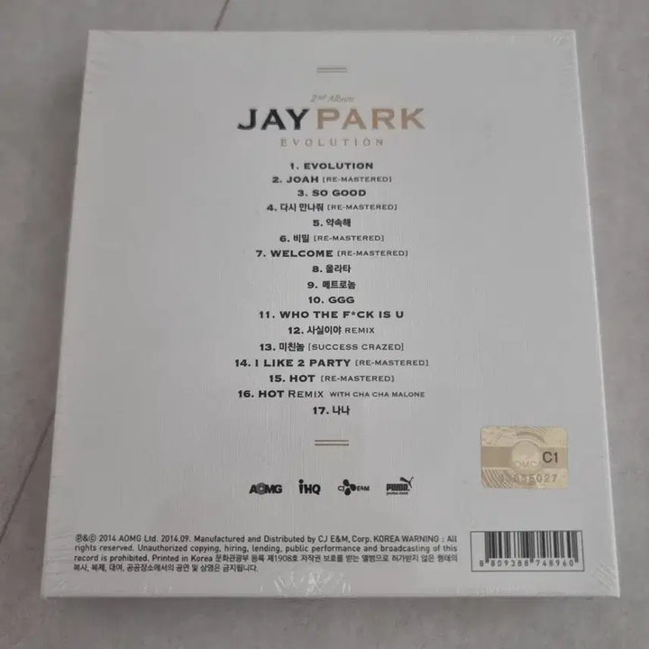 [BUNJANG] Jay Park 2nd Album Evolution (Sealed) / 박재범 정규2집 앨범 미개봉