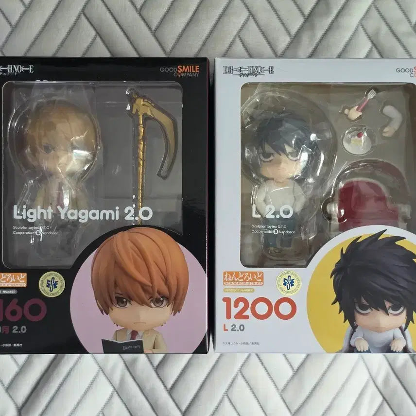 [BUNJANG] Death Note Light Yagami &amp; L Nendoroid Set / 데스노트 라이토 엘 2.0 넨도로이드 일괄