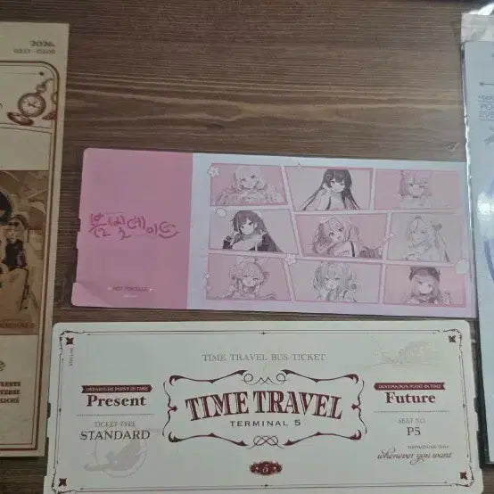 [BUNJANG] Paper Ticket, Special Card &amp; Time Travel Pamphlet Bundle Set / 지류 티켓 및 스페카&amp;타임트레블 팜플렛 팝니다.