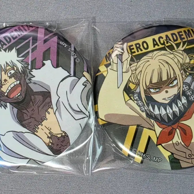 [BUNJANG] My Hero Academia Dabi &amp; Himiko Toga Can Badge Set / 나의 히어로 아카데미아 다비, 토가 히미코 캔배지