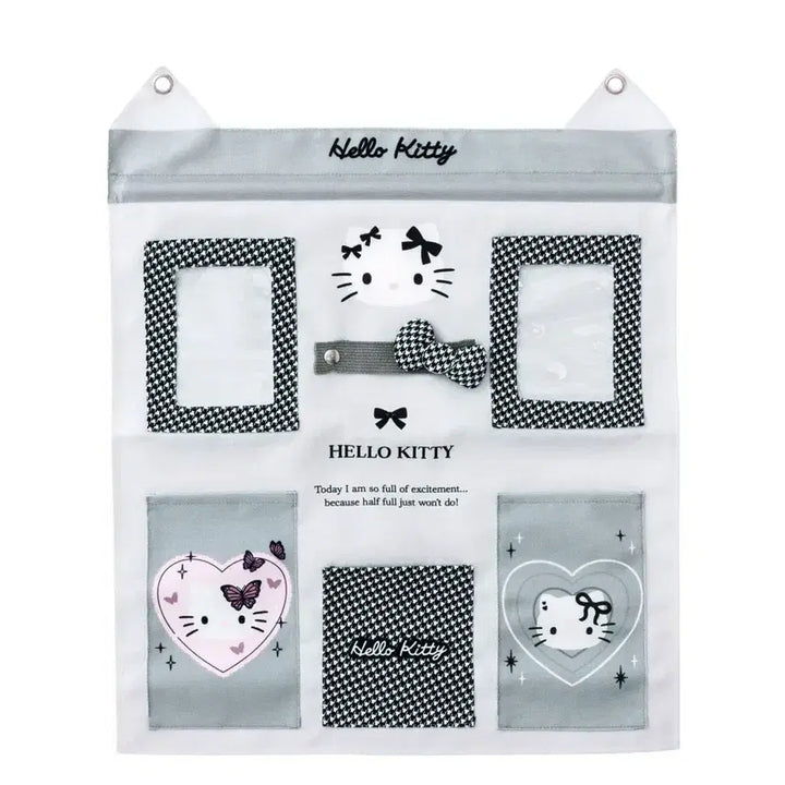 [BUNJANG] 3COINS Hello Kitty Wall Pocket - Black Ribbon / 헬로키티 쓰리코인 3COINS 월포켓 정품 블랙리본키티