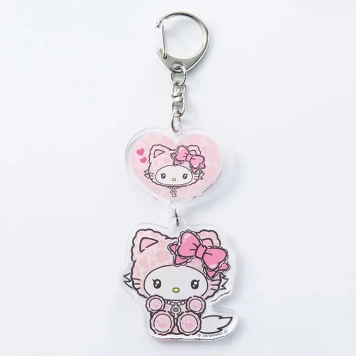 [BUNJANG] Sanrio Hello Kitty Pink Leopard Print Keyring (Sealed) / 산리오 챠미키티 핑크호피 키링 정품 미개봉 새상품