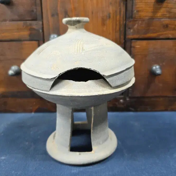 [BUNJANG] Authentic Three Kingdoms Period Pedestaled Ritual Vessel Antique / 진품 삼국시대 굽다리 제기 골동품
