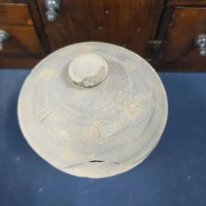 [BUNJANG] Authentic Three Kingdoms Period Pedestaled Ritual Vessel Antique / 진품 삼국시대 굽다리 제기 골동품