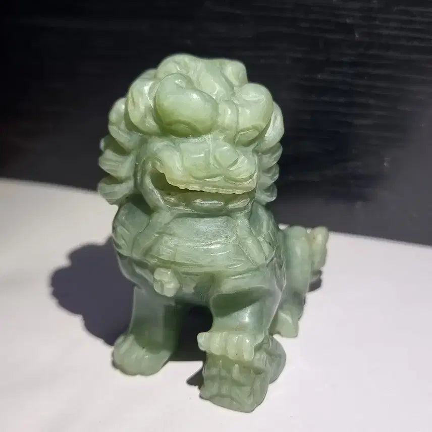 [BUNJANG] Bi Xie Jade Sculpture - Unique Green Jade / 비휴 옥 조각품 옥 색감이 예쁘네요 녹옥과 청백옥 사이쯤 인거 같아요