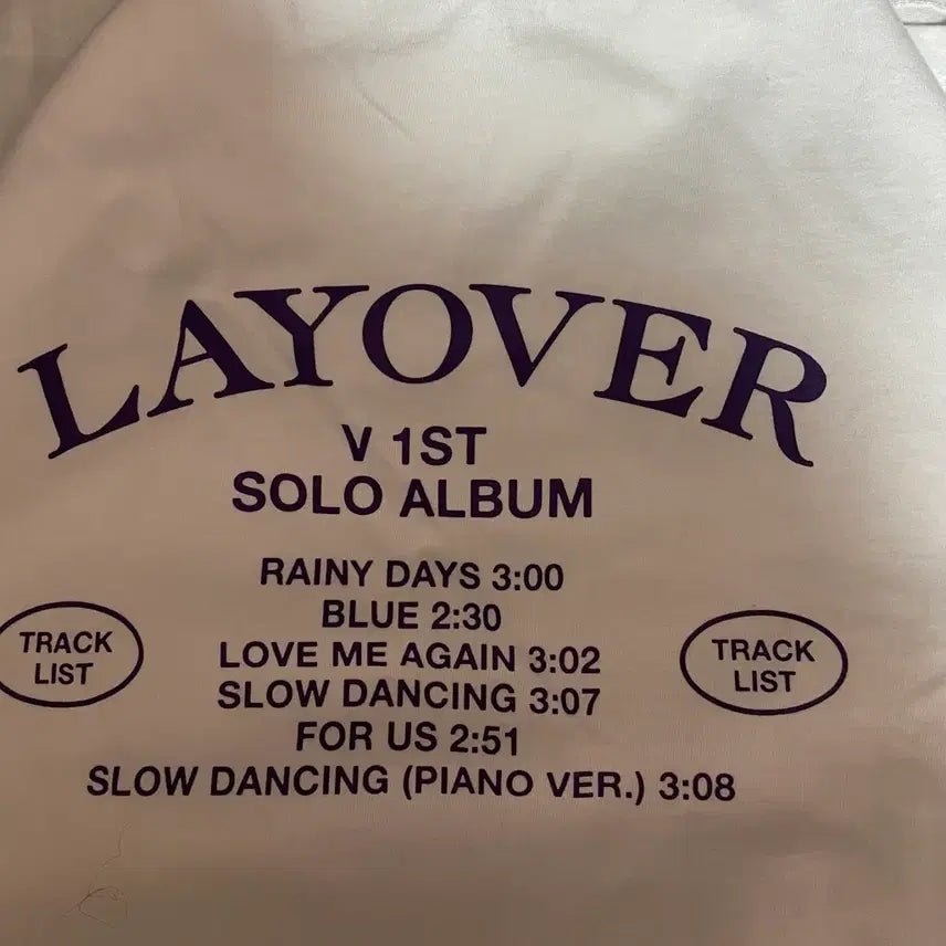 [BUNJANG] BTS V Taehyung Layover T-Shirt (L) / BTS 방탄 뷔 V 태형 layover 티셔츠 (L)