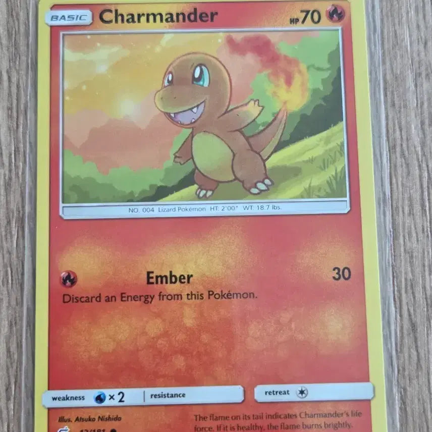 [BUNJANG] Pokemon TCG Sun &amp; Moon 2019 Charmander Card (North American Edition) / 영문(북미판) 포켓몬카드 썬앤문 2019년 파이리 카드