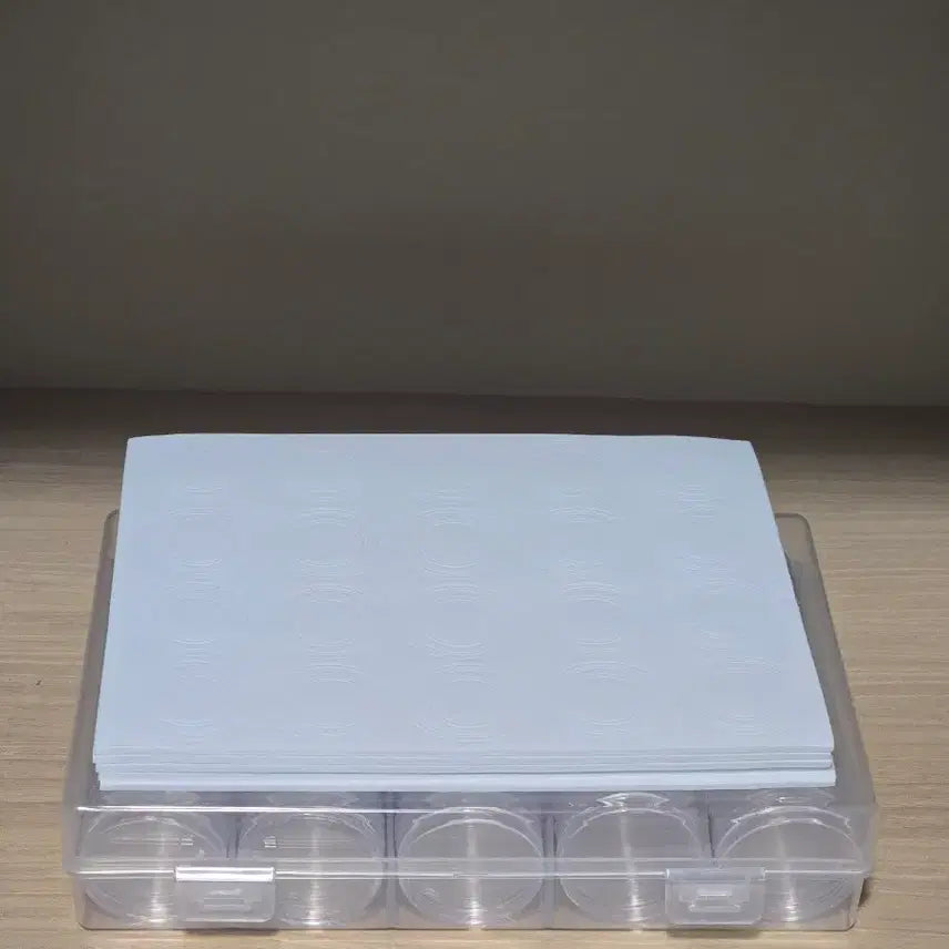 [BUNJANG] Acrylic Coin Holder Case (100 pcs) / 아크릴 동전 홀더 케이스 100개