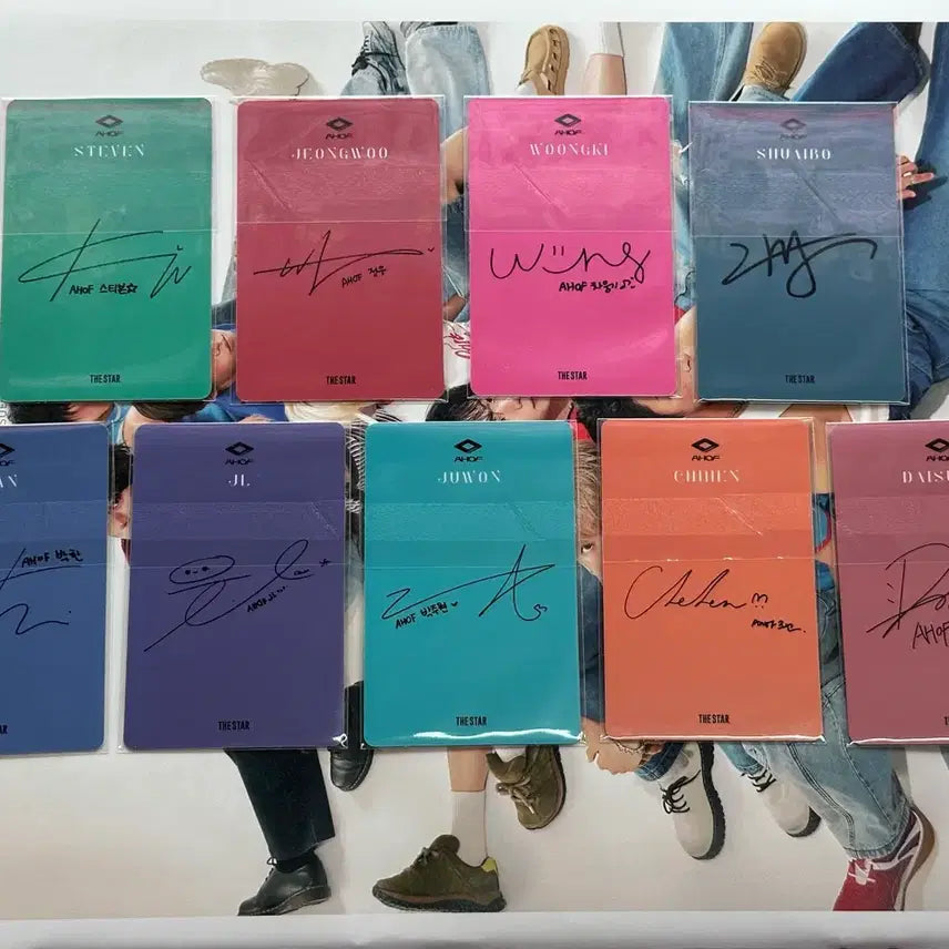[BUNJANG] AHOF The Star August Issue Selfie Photocard Set / AHOF 아홉 더스타 미공포 포카 세트 양도