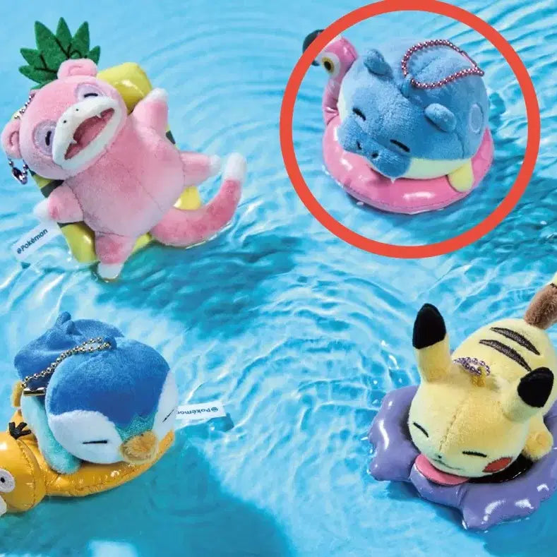 [BUNJANG] Pokemon Relaxing Vacation Tube Mascot Keychain (Garganacl) / 포켓몬 느긋느긋 바캉스 튜브 마스코트 키링(대굴레오)