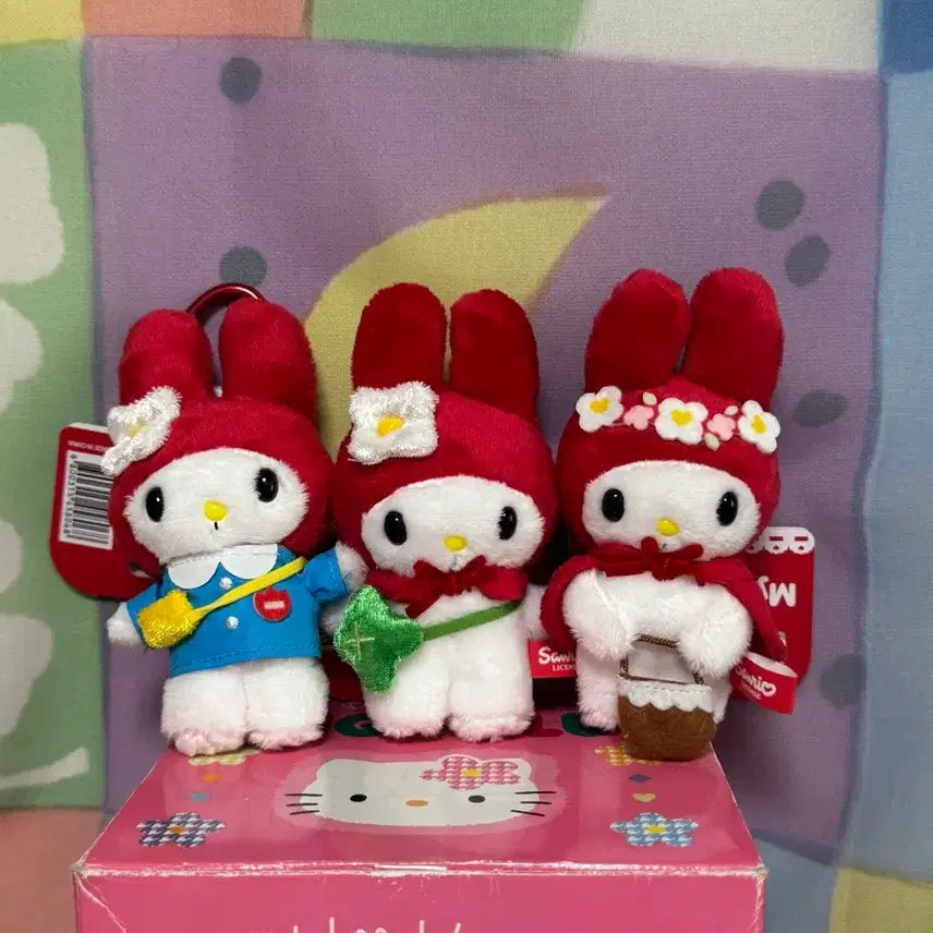 [BUNJANG] Harmony Cafe Red Palm Keyring Set / 하모니카페 빨마 키링 세트