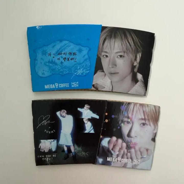[BUNJANG] ENHYPEN Yuci Cup Holder Bundle Set / 메가커피 엔위시 유우시 컵홀더 일괄