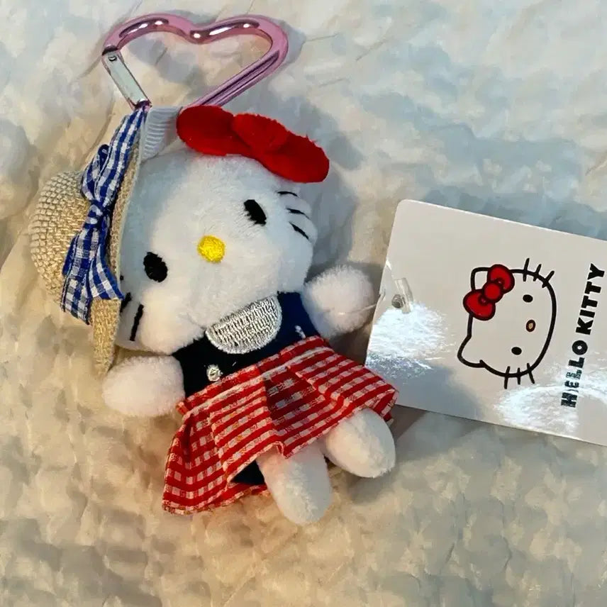[BUNJANG] Sanrio Hello Kitty Frill Costume Doll Keychain / 택0,새상품) 산리오 헬로키티 프릴 코스튬 인형 키링