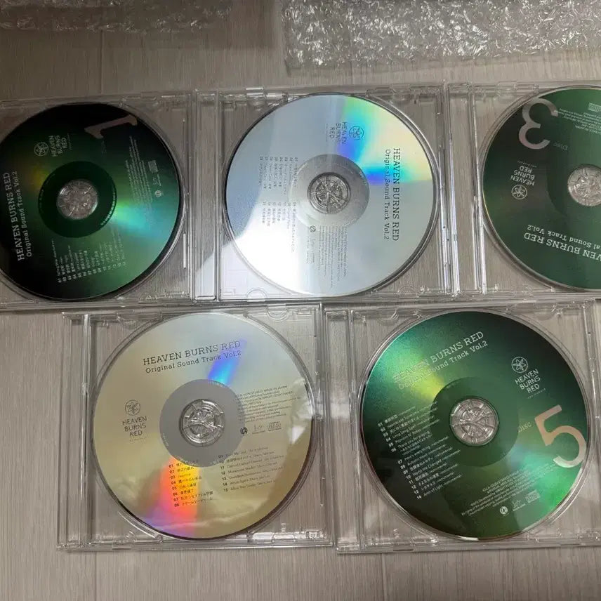 [BUNJANG] Heaven Burns Red Soundtrack Vol. 1 &amp; 2 Bundle Set / 헤븐번즈레드 사운드트랙 1,2 일괄