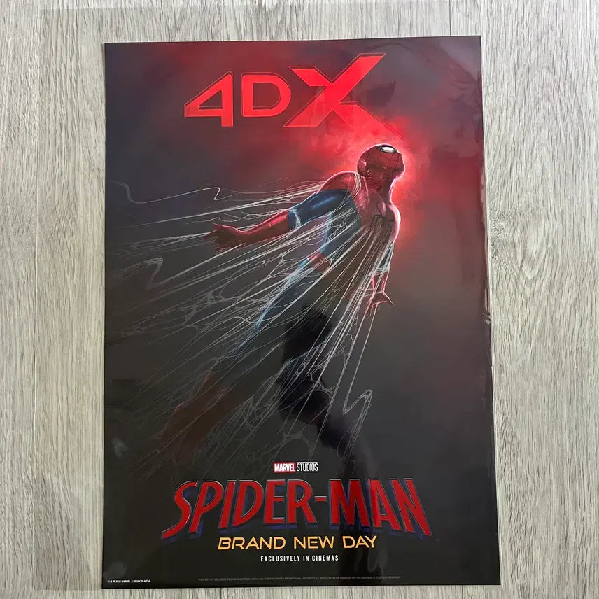 [BUNJANG] Spider-Man: Brand New Day 4DX Limited Edition Poster / 스파이더맨:브랜드 뉴 데이 4DX 리미티드 포스터