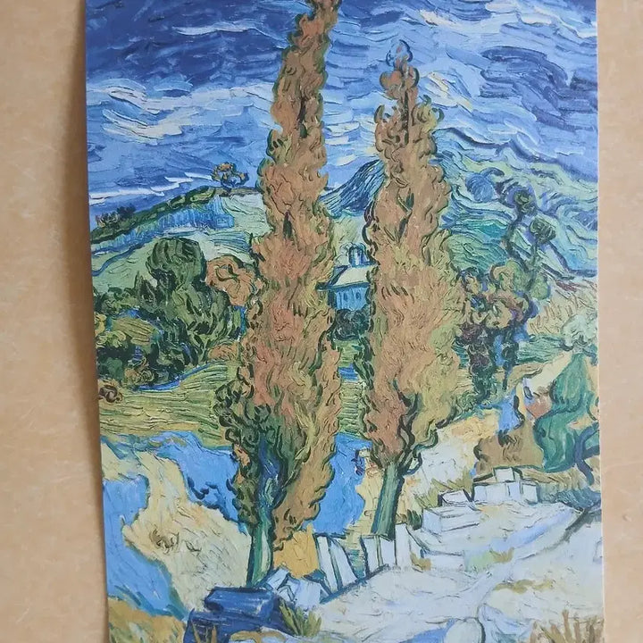 [BUNJANG] Vincent van Gogh Cypress Trees Postcard Full Set / 고전 빈센트 반 고흐 사이프러스 나무 엽서 총세트 새상품