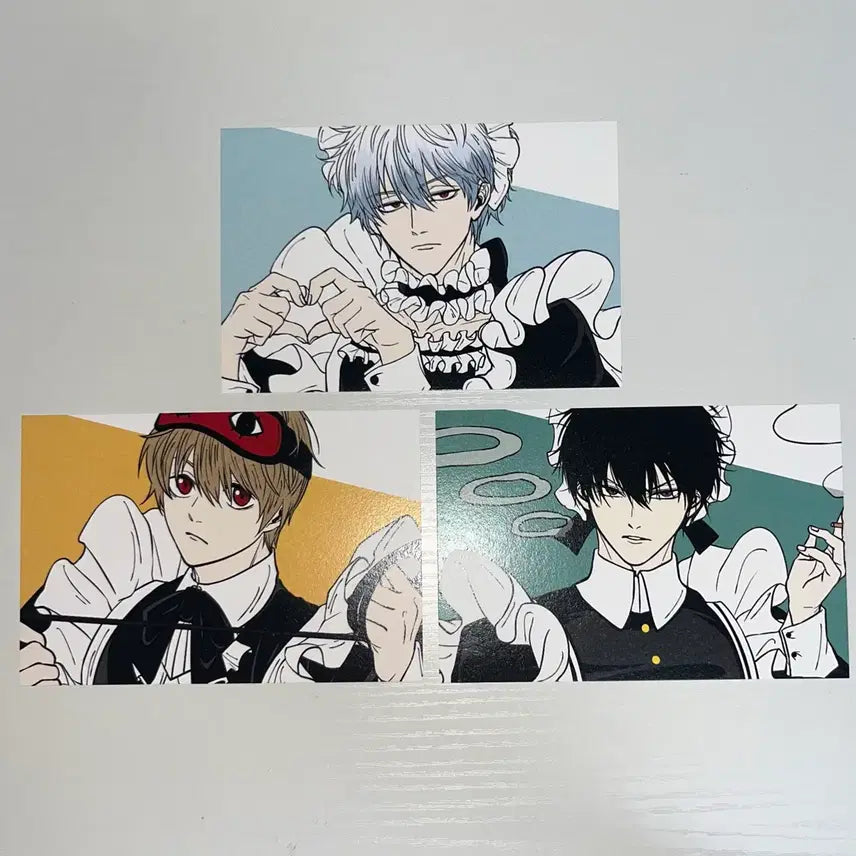 [BUNJANG] Gintama Gintoki, Sougo, Hijikata Maid Postcard Set / 은혼 긴토키 소고 히지카타 IN님 인님 메이드 엽서 양도