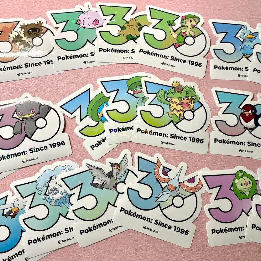 [BUNJANG] Pokemon 30th Anniversary Sticker Set - Durankulu, Mazza, Darkrai / 포켓몬스터 30주년 스티커 부산 느긋느긋 팝업 듀란 란쿨루스 마자 다크펫