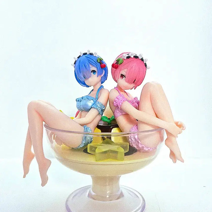 [BUNJANG] Re:Zero Rem &amp; Ram Pudding Figure Last One Prize Ichiban Kuji / 리제로 렘람 푸딩 피규어 제일복권 라스트원상