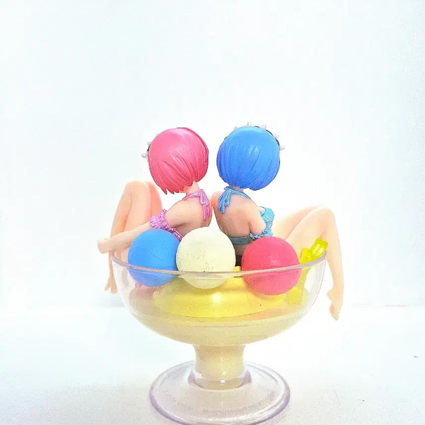 [BUNJANG] Re:Zero Rem &amp; Ram Pudding Figure Last One Prize Ichiban Kuji / 리제로 렘람 푸딩 피규어 제일복권 라스트원상