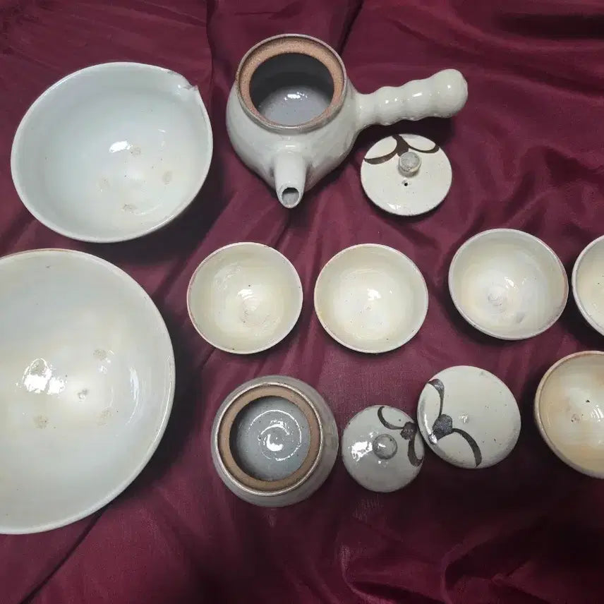 [BUNJANG] Baeksan Kim Jeong-ok Celadon Tea Set / 백산 김정옥 고급도자기 다기세트