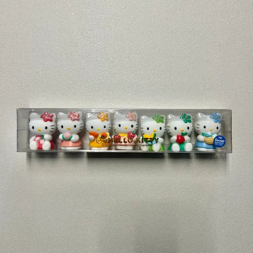[BUNJANG] Vintage Hello Kitty Fruit Sofubi Figure Set / 고전 키티 헬로키티 과일 소프비 피규어 세트