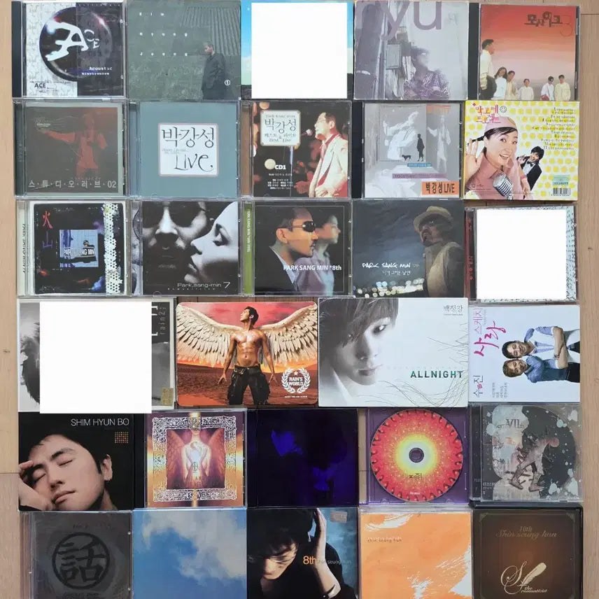 [BUNJANG] Various K-Pop Artist CD Collection / 가요CD5 김형중 신승훈 서태지 비(Rain) 박상민 박강성 김형석 모자