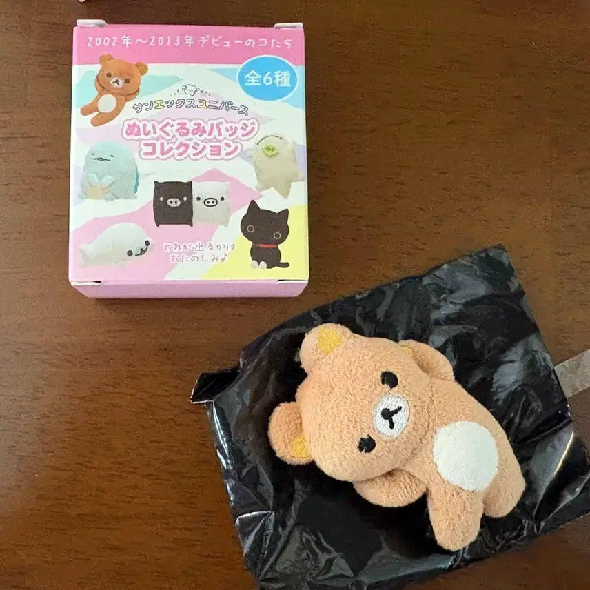 [BUNJANG] San-X Rilakkuma Universal Series Plush Doll Collection Badge B / 산엑스 유니버스 봉제인형 컬렉션 뱃지 B 리락쿠마