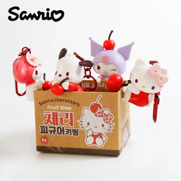 [BUNJANG] Sanrio Characters Fruit Store Cherry Figure Keyring (Sealed) / [미개봉] 산리오 캐릭터 과일가게 체리 피규어 키링