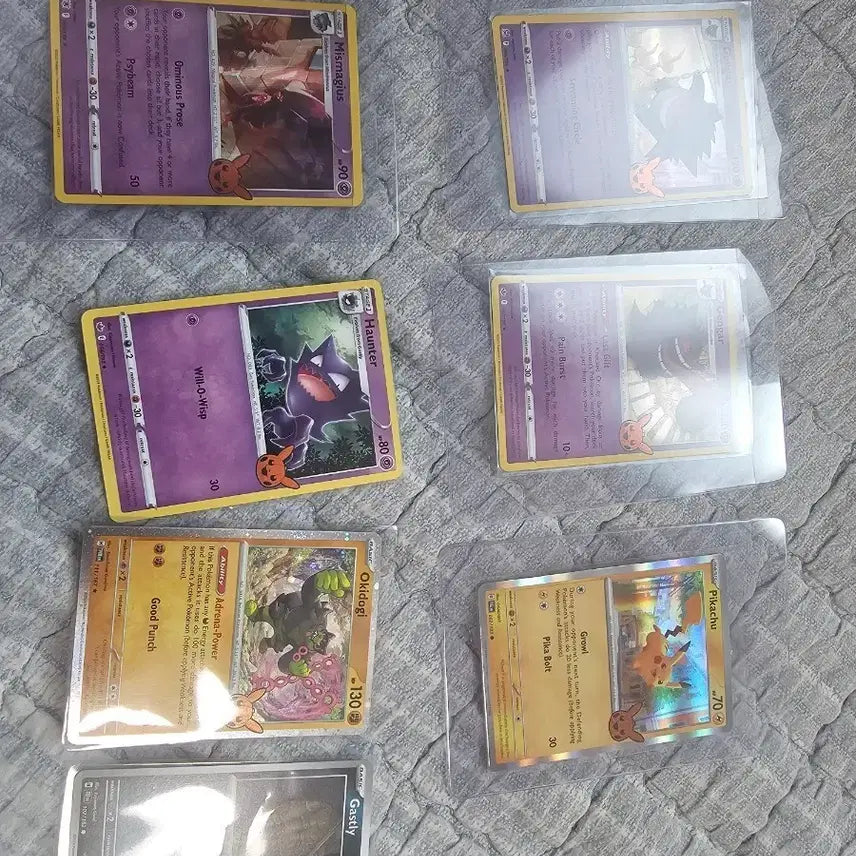 [BUNJANG] Pokemon Halloween Card Set (7 Types) / 포켓몬 카드 할로윈 카드 7종