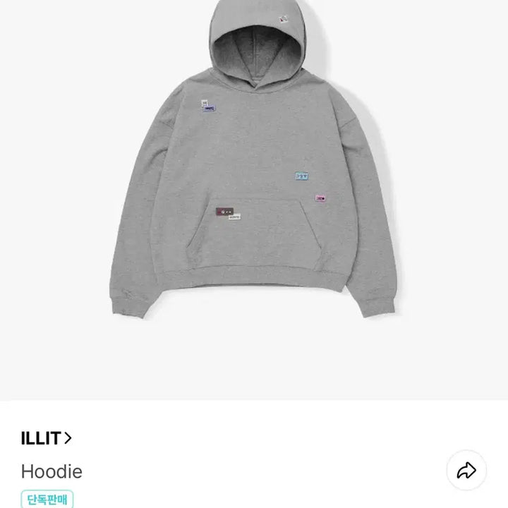 [BUNJANG] LE SSERAFIM ILLIT Cat Eye Hoodie L / 새상품) 아일릿 캐츠아이 르세라핌 후드 L