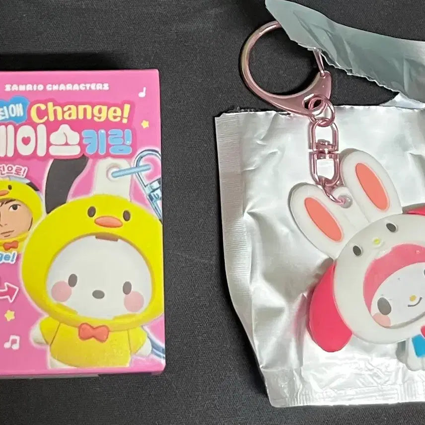 [BUNJANG] Sanrio My Melody Changeable Face Keychain / 산리오 최애 체인지 페이스 키링 마이멜로디