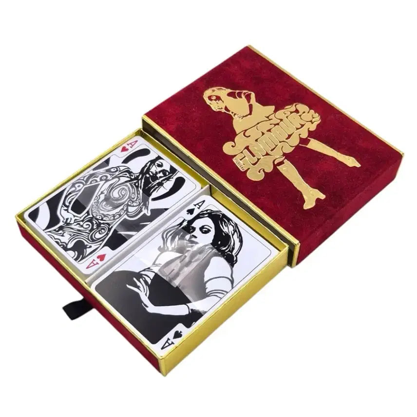 [BUNJANG] Hysteric Glamour 90s Velvet Case Rare Trump Card Set / 히스테릭 글래머 90s 벨벳 케이스 레어 트럼프 카드 세트