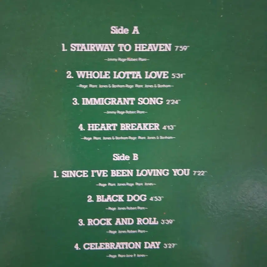 [BUNJANG] Led Zeppelin Best Album LP Vinyl Record / 소장가치 민트 레드 제플린 베스트 앨범 LP