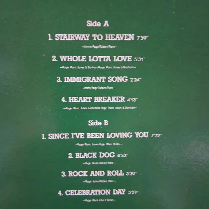 [BUNJANG] Led Zeppelin Best Album LP Vinyl Record / 소장가치 민트 레드 제플린 베스트 앨범 LP
