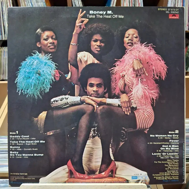 [BUNJANG] Boney M. Take the Heat Off Me 1976 LP Vinyl Record / 빈티지 희귀 보니(BONEY M) LP