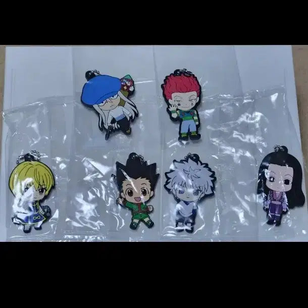 [BUNJANG] Hunter x Hunter Rubber Strap Set / 헌터헌터 러버스트랩 6종 일괄