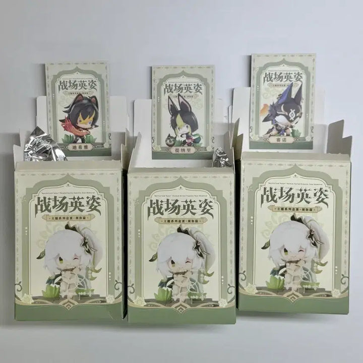 [BUNJANG] Genshin Impact Sumeru Mini Figures Bundle Set - Tighnari, Cyno, Dehya / 일괄: 원신 전장의 영웅 수메르 미니 피규어 타이나리 사이노 데히야
