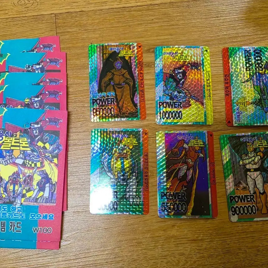 [BUNJANG] Voltron Prism Cards Bundle (6 Cards) / 볼트론 프리즘카드 6장 킹라이온 유희왕 디지몬