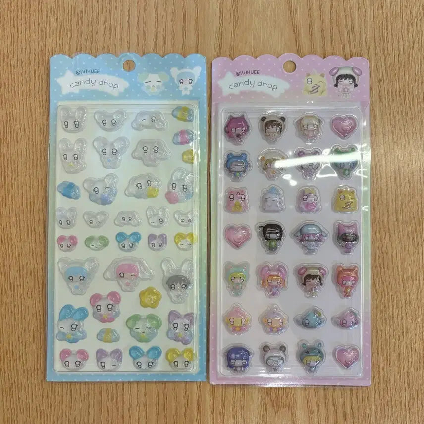 [BUNJANG] HooHoo Candedrop &amp; Bongbongdrop Sticker Bundle / 후후이 캔디드롭 띠부씰 봉봉드롭 스티커 일괄 서일페