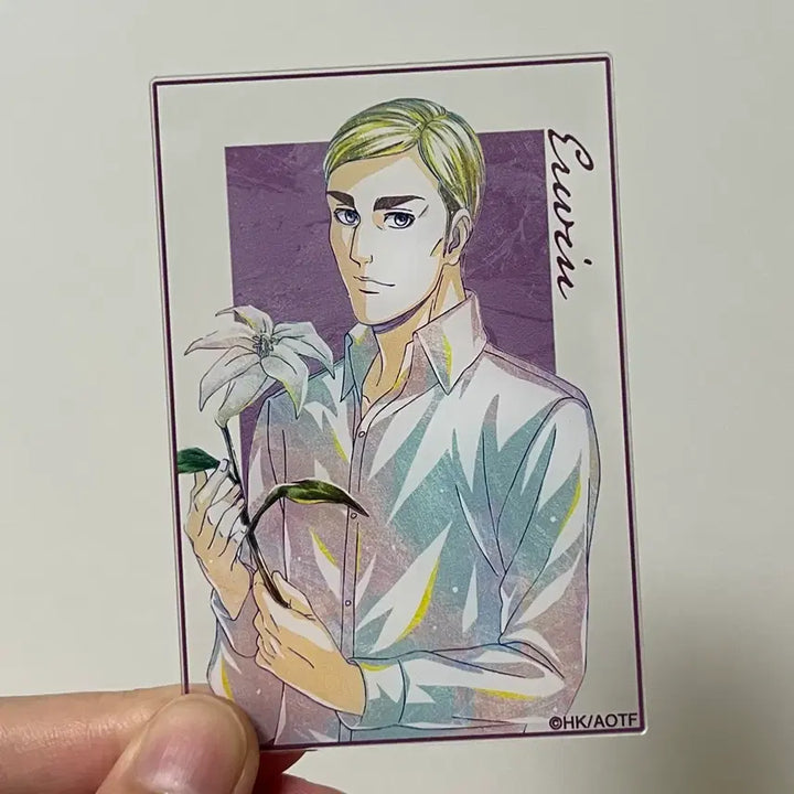 [BUNJANG] Attack on Titan Erwin Smith Illustration Acrylic Card / 진격의 거인 엘빈 스미스 일러스트 아크릴 카드