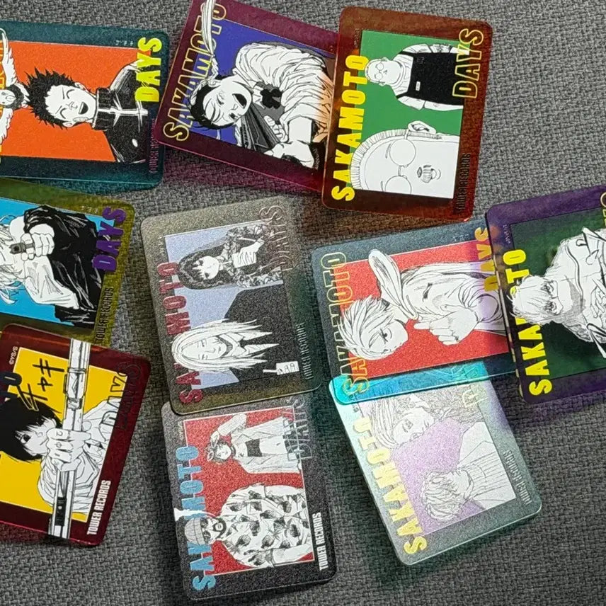 [BUNJANG] Sakamo Days Tower Records Badge Set 1 &amp; 2 Bundle Natsuki Nagumo Acrylic Figure Plush Keychain / 사카모토데이즈 타워레코드 뱃지 풀박스 1탄 2탄 일괄 나구모나츠키신아크릴피규어누이인형키링