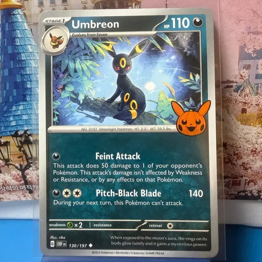 [BUNJANG] North American Pokemon Card Umbreon Halloween A-Grade / 북미 포켓몬카드 블래키 할로윈 A-급