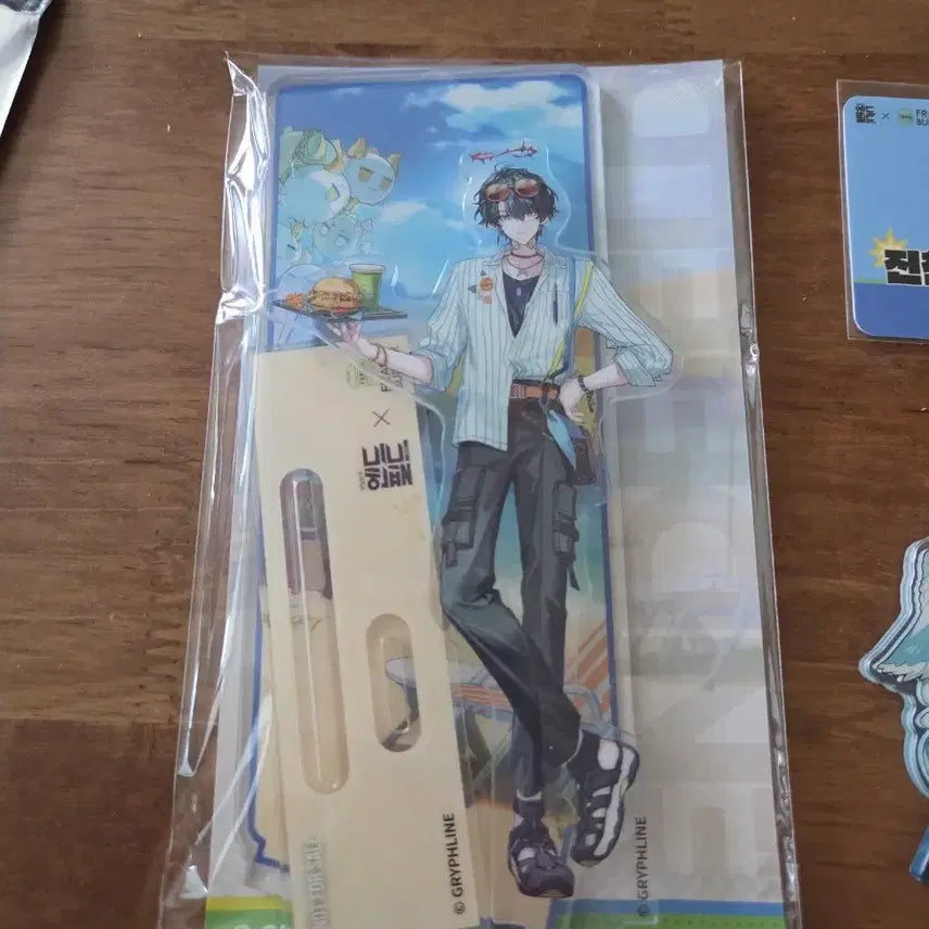 [BUNJANG] Endfield Frank Burger Camus Acrylic Stand / 엔드필드 프랭크버거 콜라보 카뮤 아크릴 스탠드